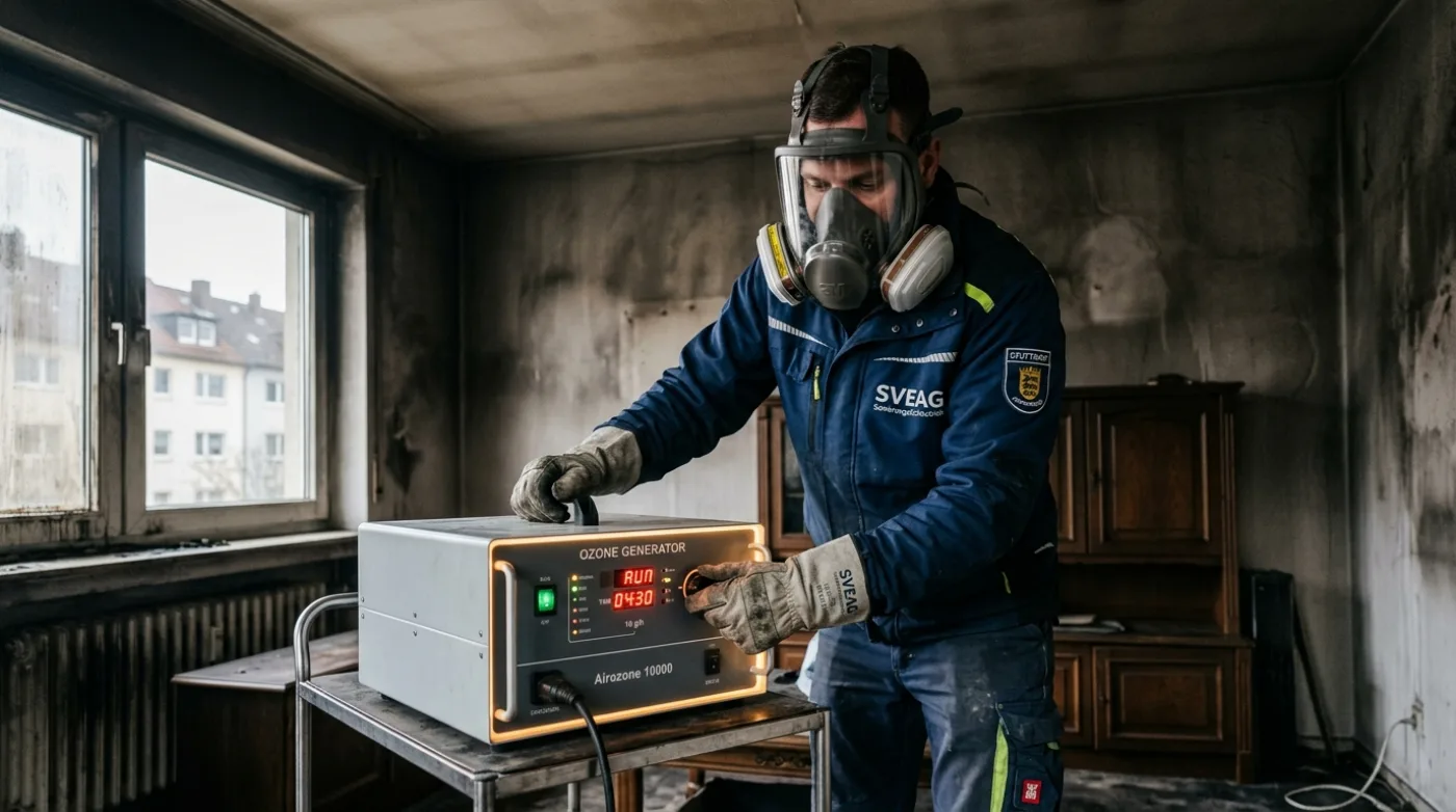 Brandgeruch entfernen in Stuttgart: Geruchsneutralisation durch Ozonisierung und Ionisierung