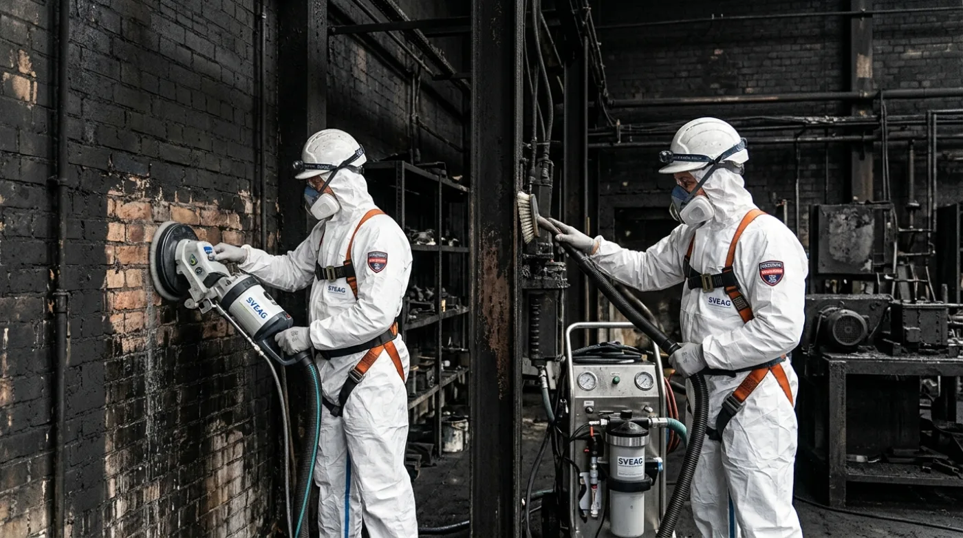 Brandschadensanierung Leipzig und Halle: Dekontamination, Elektrosanierung und Maschinensanierung